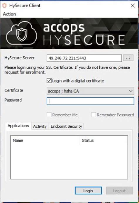 Getting Hysecure Clients .